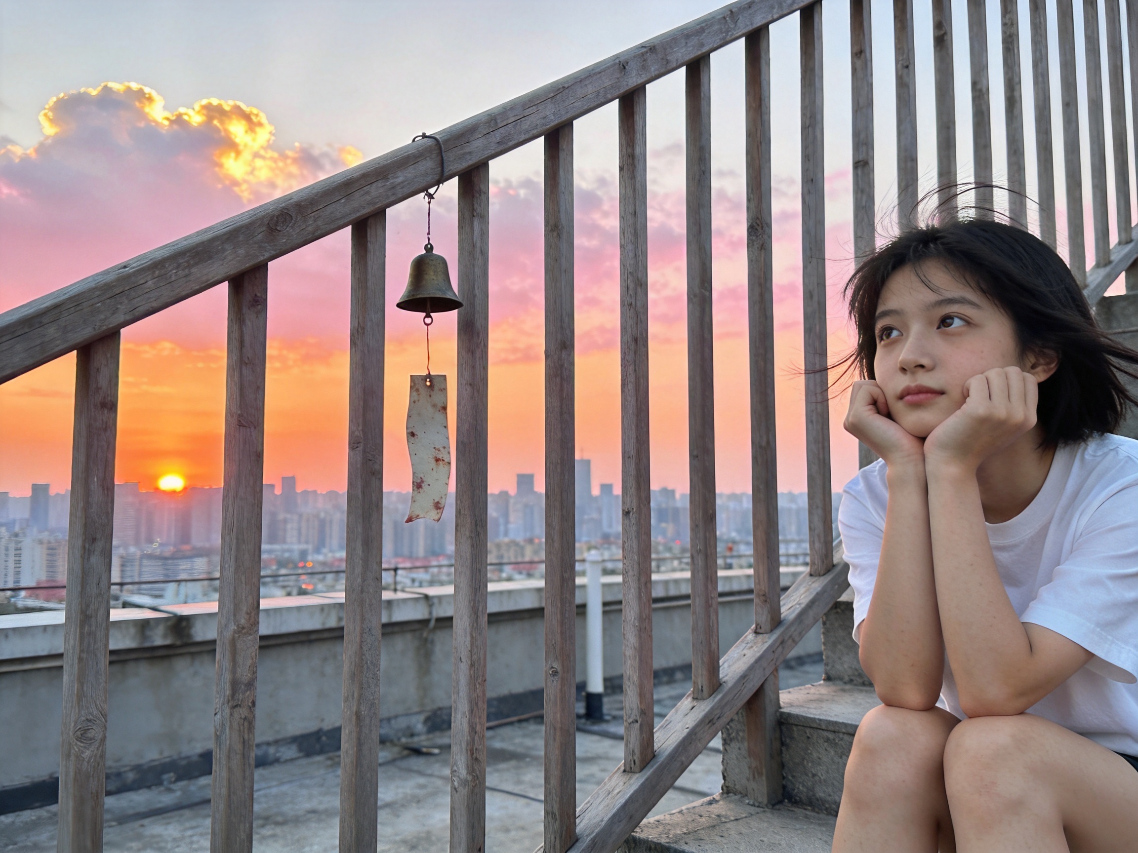 《天台上的夏天》剧集海报